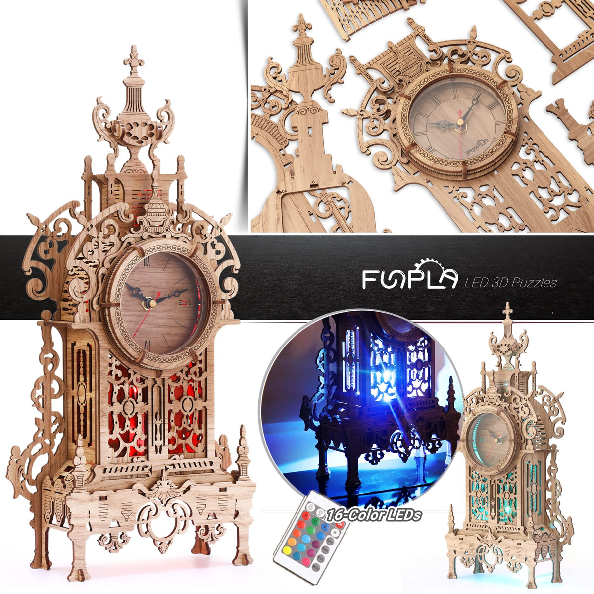 Remote-controlled 16-color LED lighting enhances ambiance for FUNPOLA LED tower