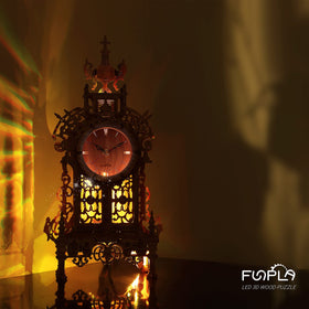 FUNPOLA puzzle design reflects joyful, useful, and beautiful clock decor