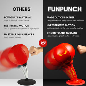 FunPunch Rage Bag in use for stress relief and improved focus during breaks.