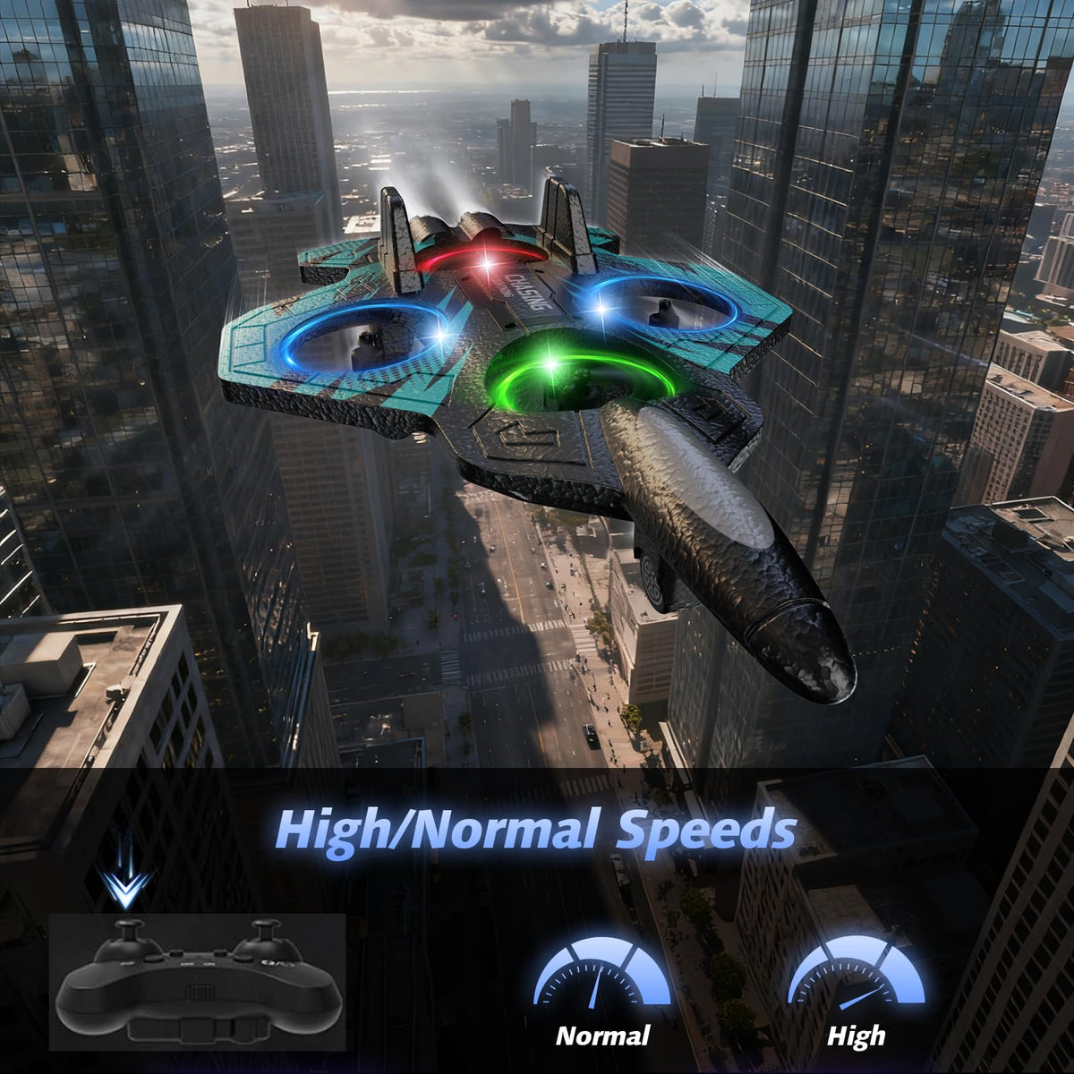 FUNPX Foam RC Airplane with modular batteries for longer flights