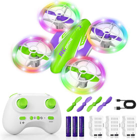 FUNPX LED drone in a gift-ready box for quick unboxing and play.