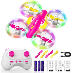 FUNPX LED drone for kids with remote control—easy starts for beginners.