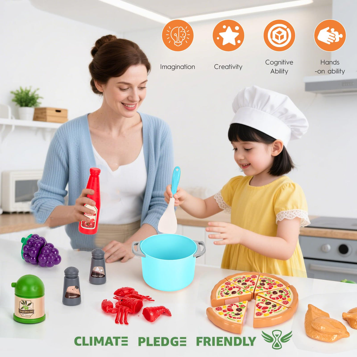 Funpynani BPA-free ABS plastic ensures safe, durable construction