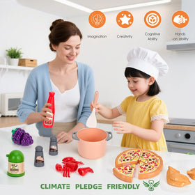 Funpynani dishware and cookware set supports tidy, structured storytelling