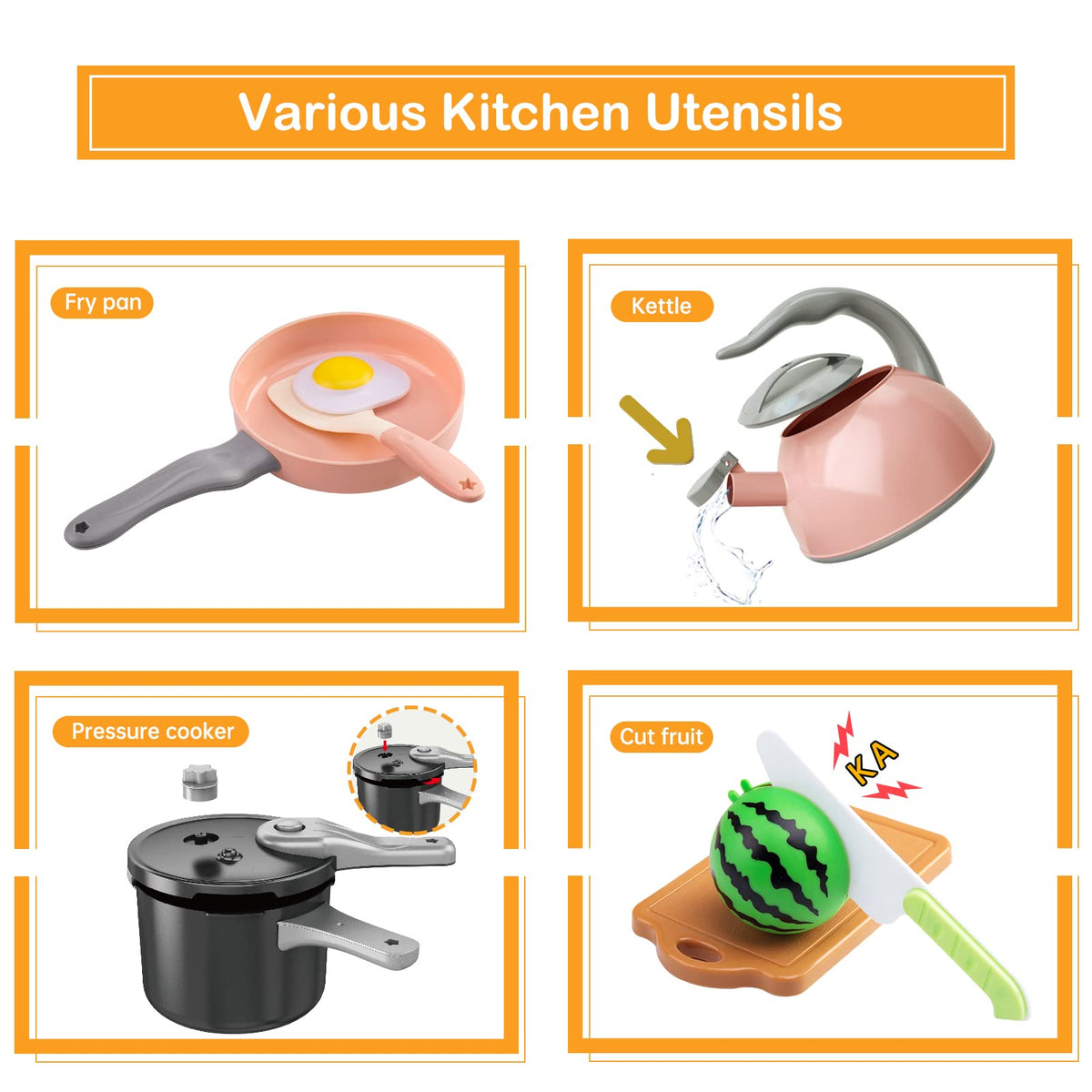 Funpynani Morandi-color cookware for stylish pretend meals