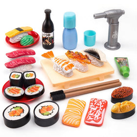 Funpynani sushi set with 34 pieces for imaginative pretend dining and learning