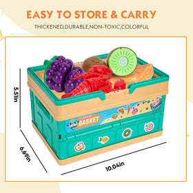 Funpynani Velcro-sliced foods and safe knife enhance tactile play