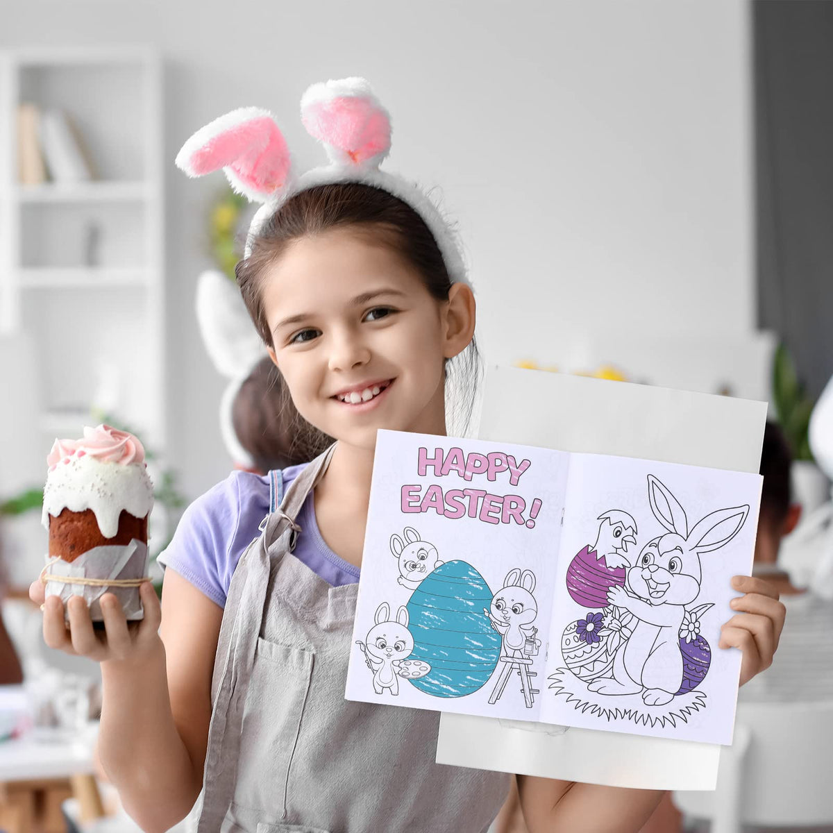 Funrous adorable Easter characters designs for colorful coloring.