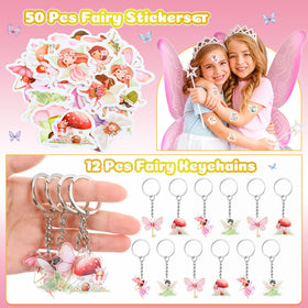 Funrous fairy badges and stampers — charming collectibles for party games.