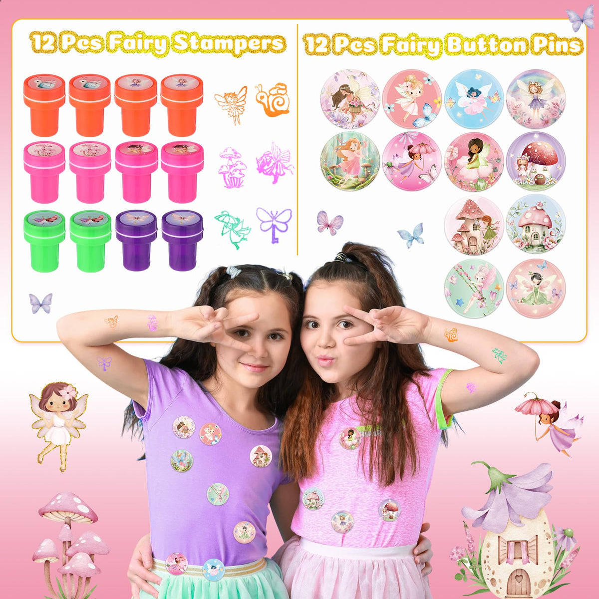 Funrous fairy slap bracelets — playful accessories for group activities.