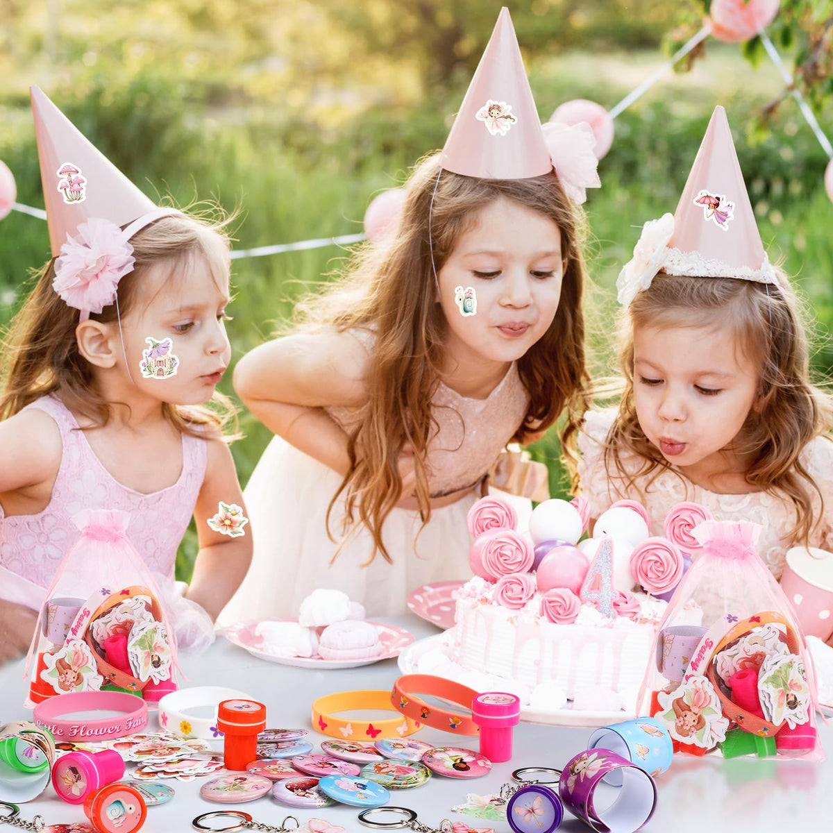 Funrous fairy stickers — rich designs for sticker sheets and crafts.