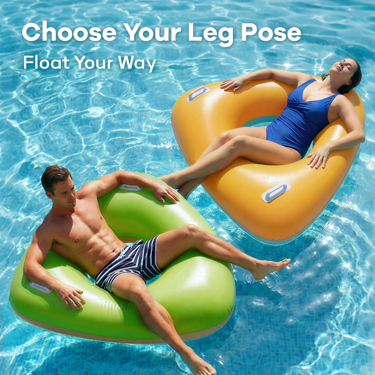 Funscape 2-in-1 lounge mode, switching between ring and lounge for versatility.