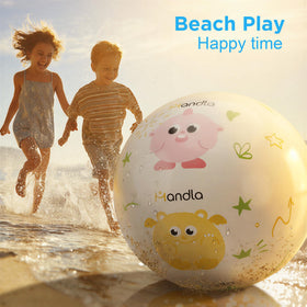 Funscape active outdoor ball promotes movement and coordination.