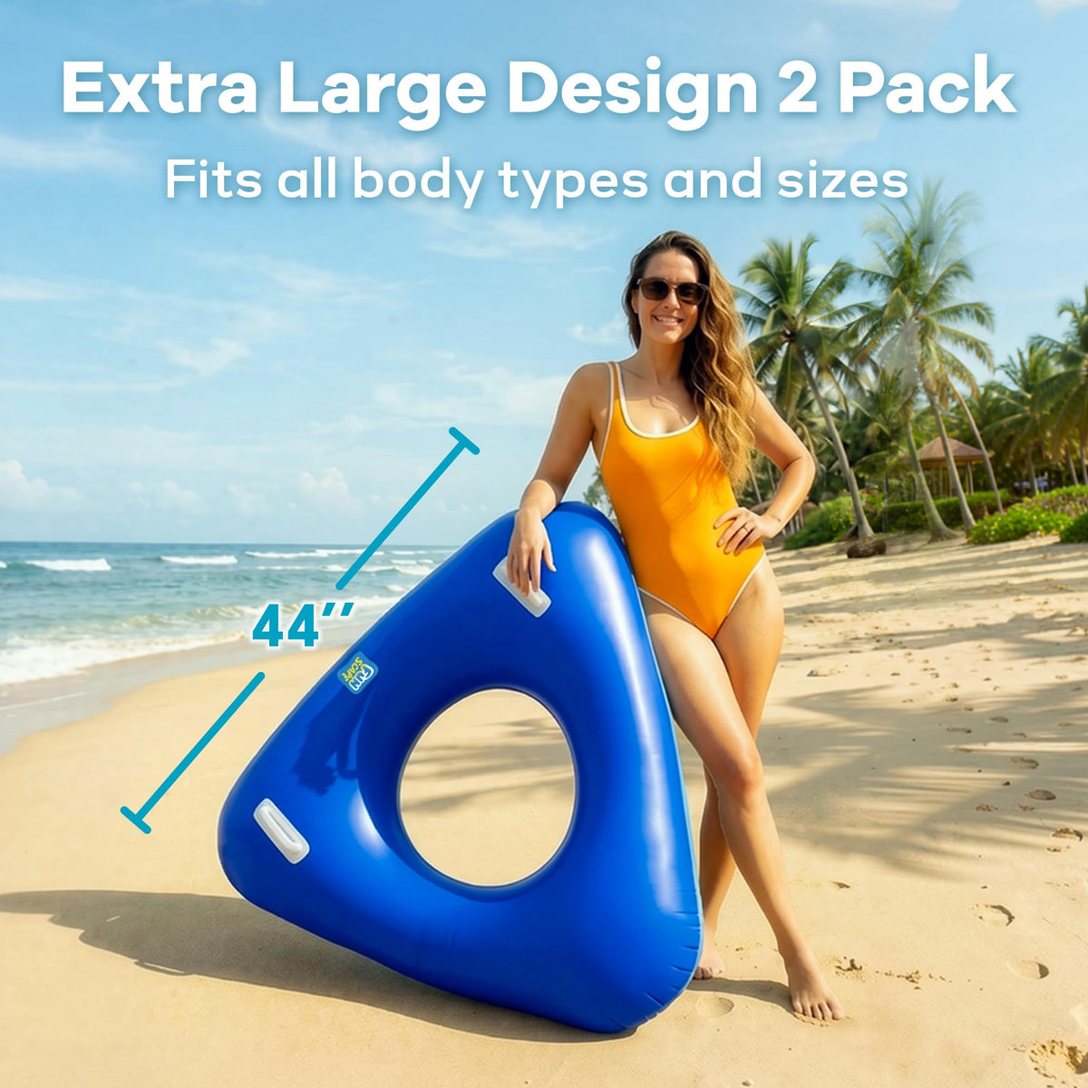 Funscape versatile float suitable for backyard pools, lakes, or seaside trips