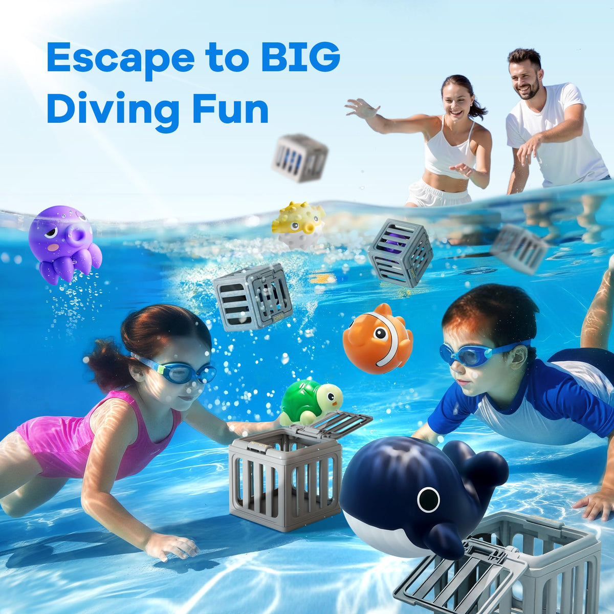 Funscape versatile set for beach, pool, and lake water play adventures.