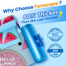 Funscape breathable mesh seat keeps you cool while you relax.