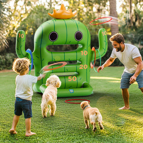 Funscape cactus arms show 10-point marks for ring toss