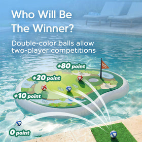 Funscape chipping mat setup for practice and play