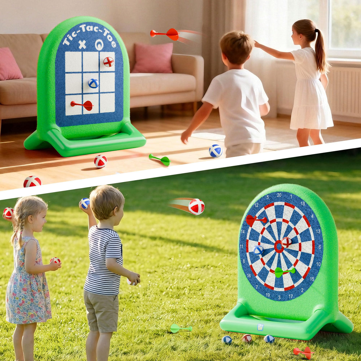 Durable plush-cover material designed for long-lasting pool play.