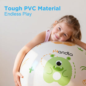 Durable thick material with double-layer plug for air retention.