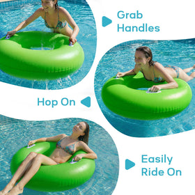Funscape large float with easy-boarding handles for stable entry