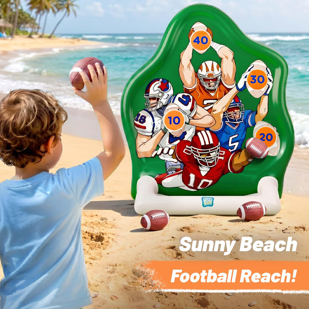 Funscape footballs included for quick setup and active play.