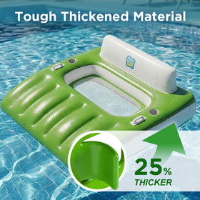 Funscape ergonomic design supports relaxed weightless lounging on water.