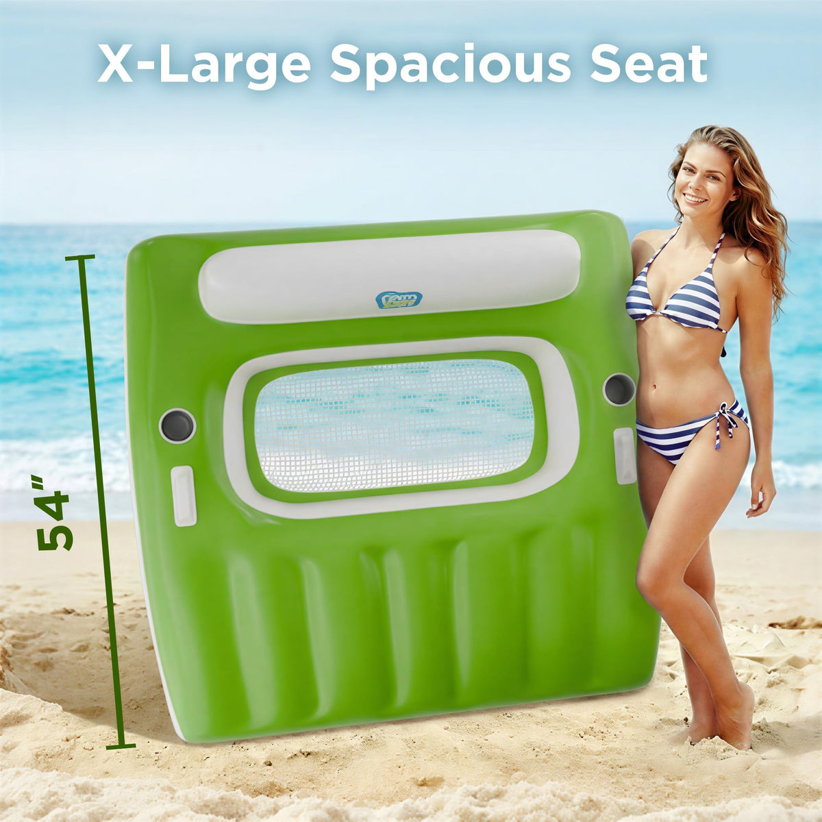 Funscape pool float enhances social relaxation for summer gatherings.