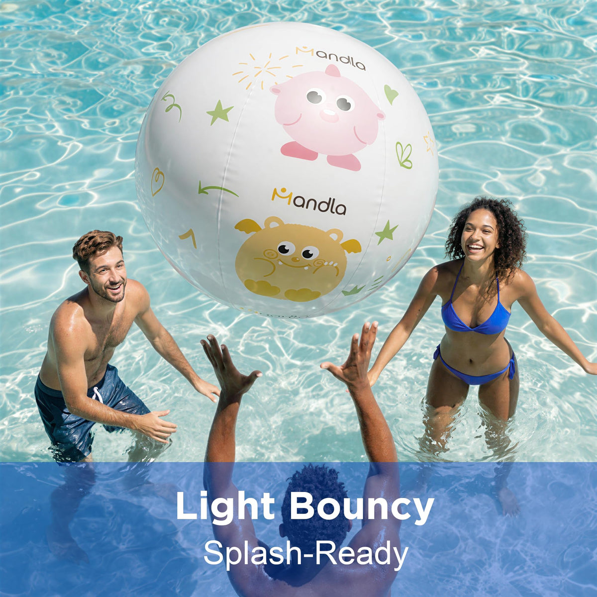 Funscape inflatable water pool ball for splashy summer games.