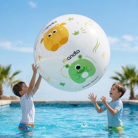 Funscape giant 31-inch cartoon beach ball for backyard play and party fun.