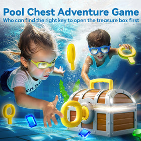 Funscape large treasure chest (8x6x5 in) provides ample treasure storage.