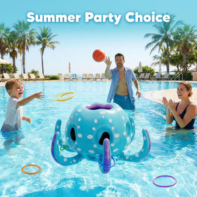 Funscape octopus inflatable designed for durable pool, yard, and beach play