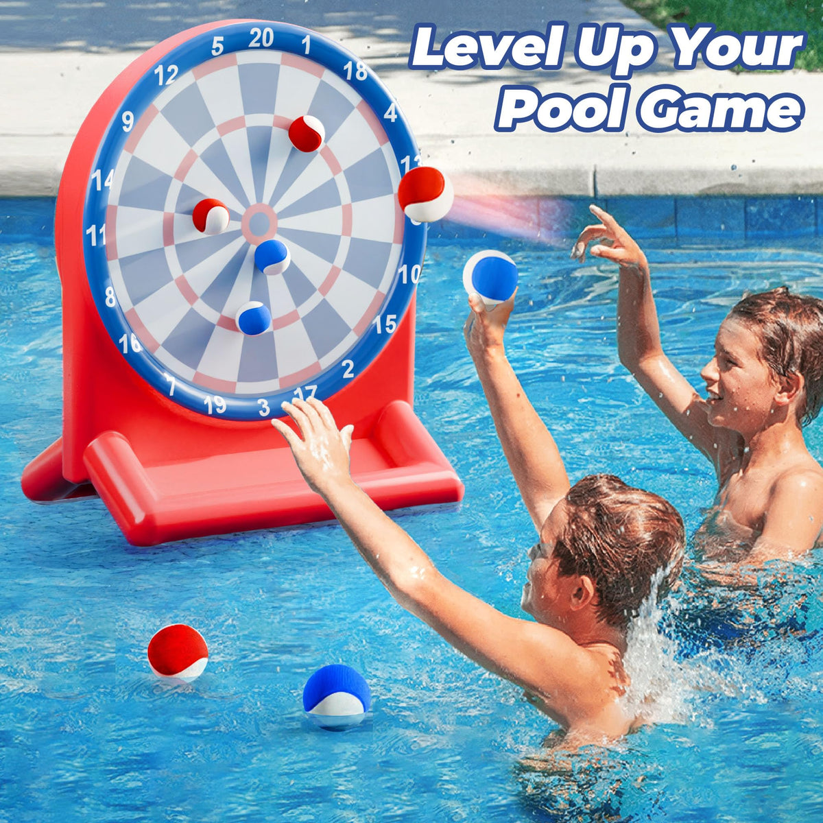 Funscape plush sticky darts provide strong adhesion on the board.