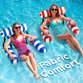 Funscape pool float chair adult 2-pack ready for poolside lounging.