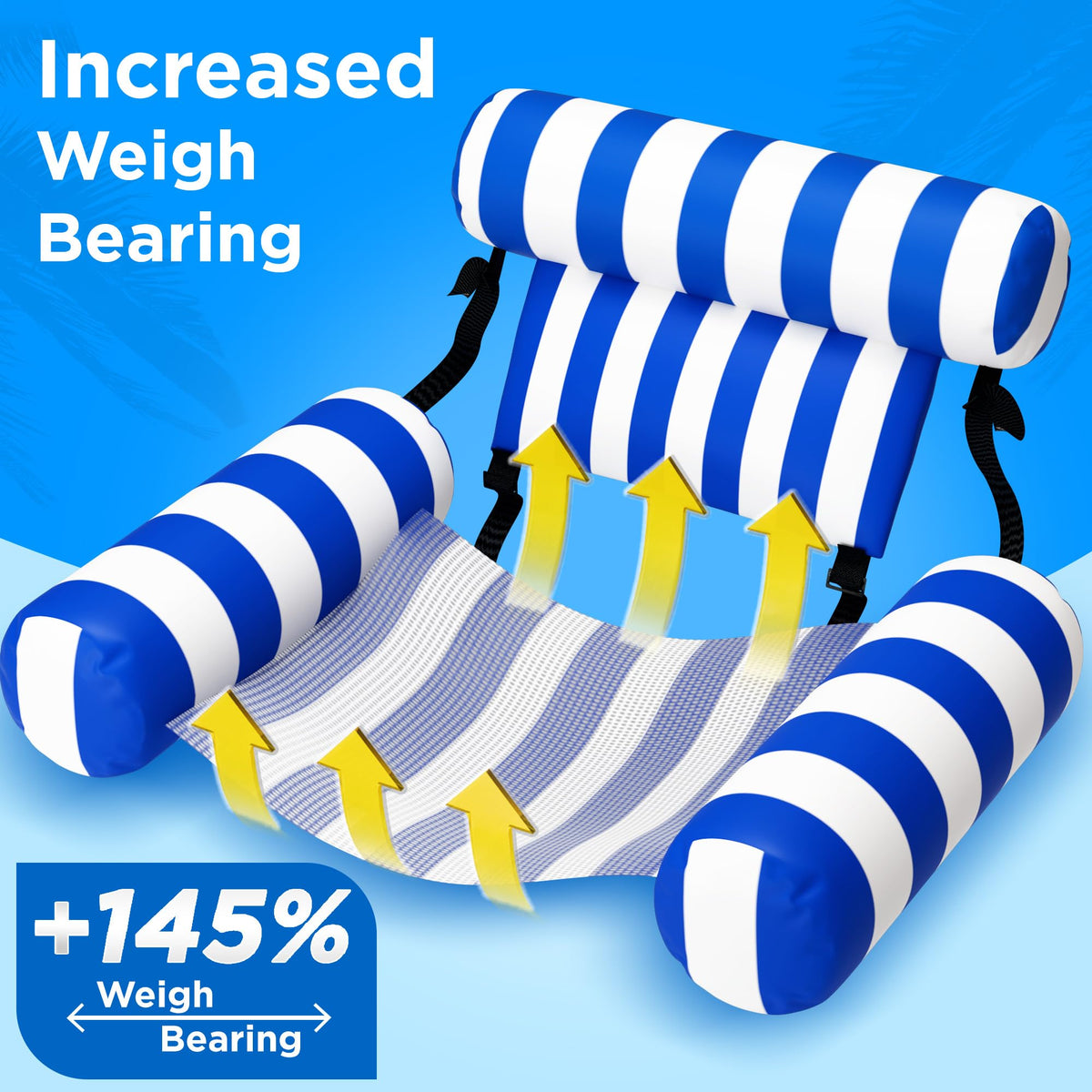 Inflate and deflate quickly for easy setup and compact storage.