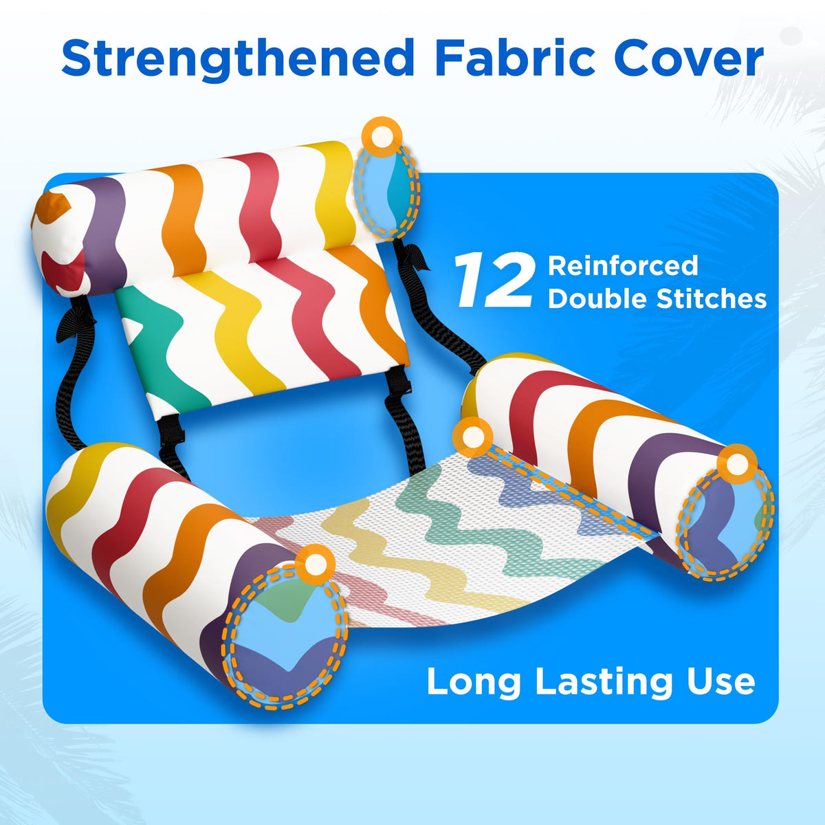 Two-pack convenience for couples, friends, or family pool days.