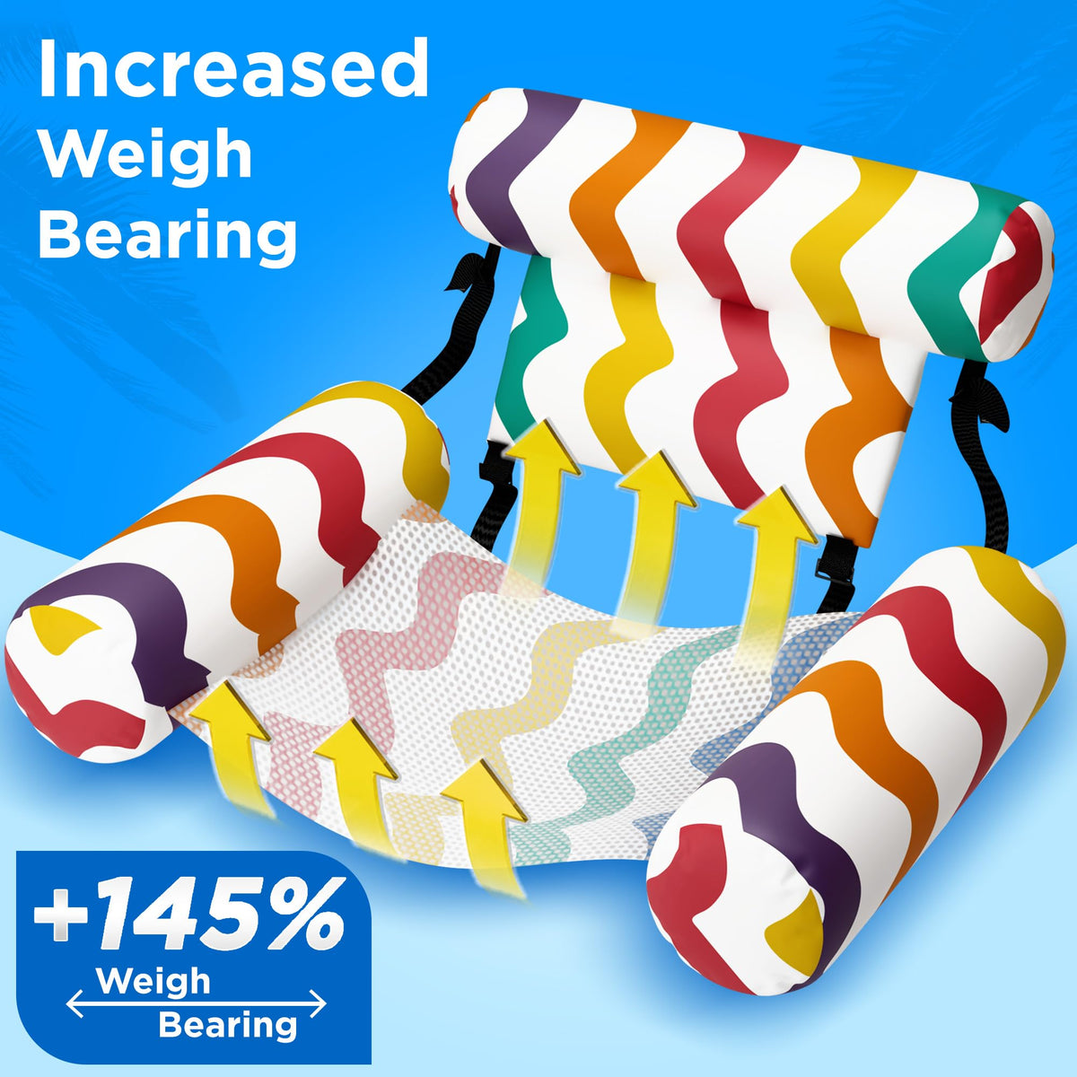 Quick inflation and rollable storage with Funscape pool floats.