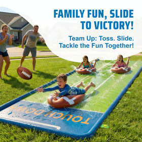 Slide bottom with slip-resistant texture for safer speed