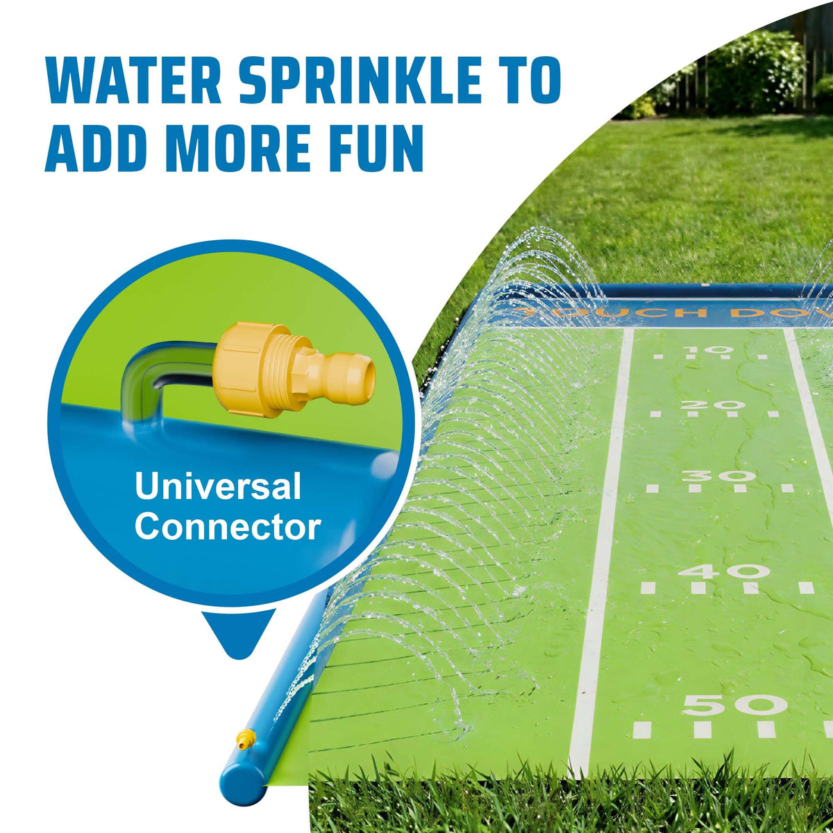 Summer yard entertainment setup by Funscape for family gatherings