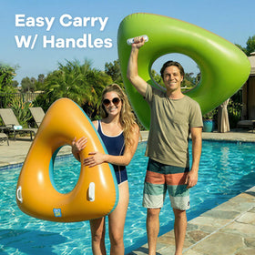 Funscape thick PVC durability close-up, showcasing sturdy material for long summers.