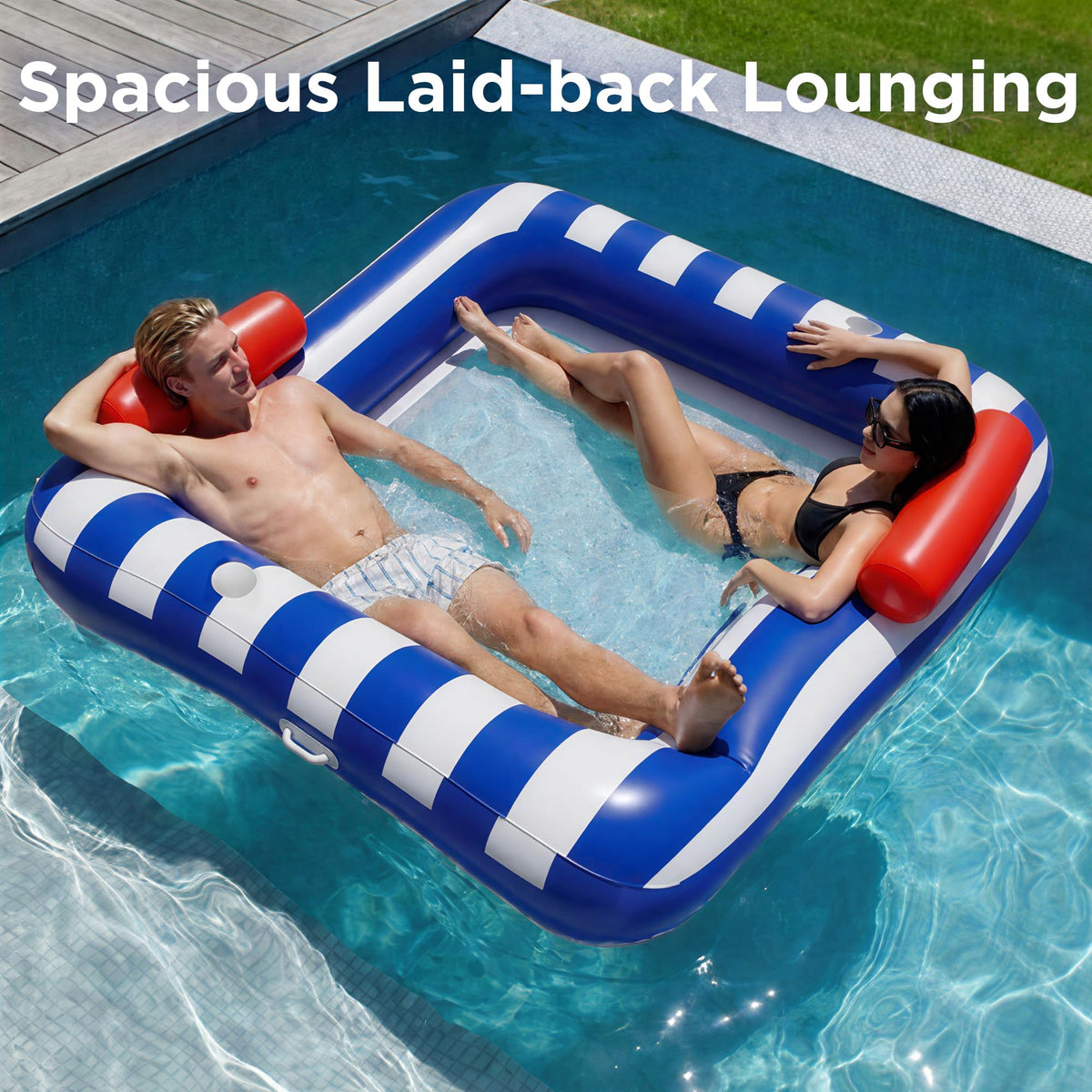 Funscape two-way backrest design enabling easy conversation while lounging