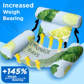Funscape U-shaped design keeps you partially submerged for a refreshing float.