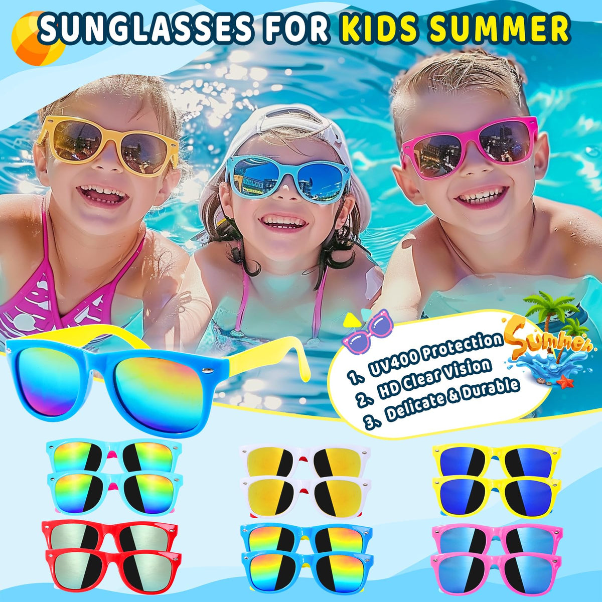 Funsenly pool party favors bubble wands spark playful water fun.