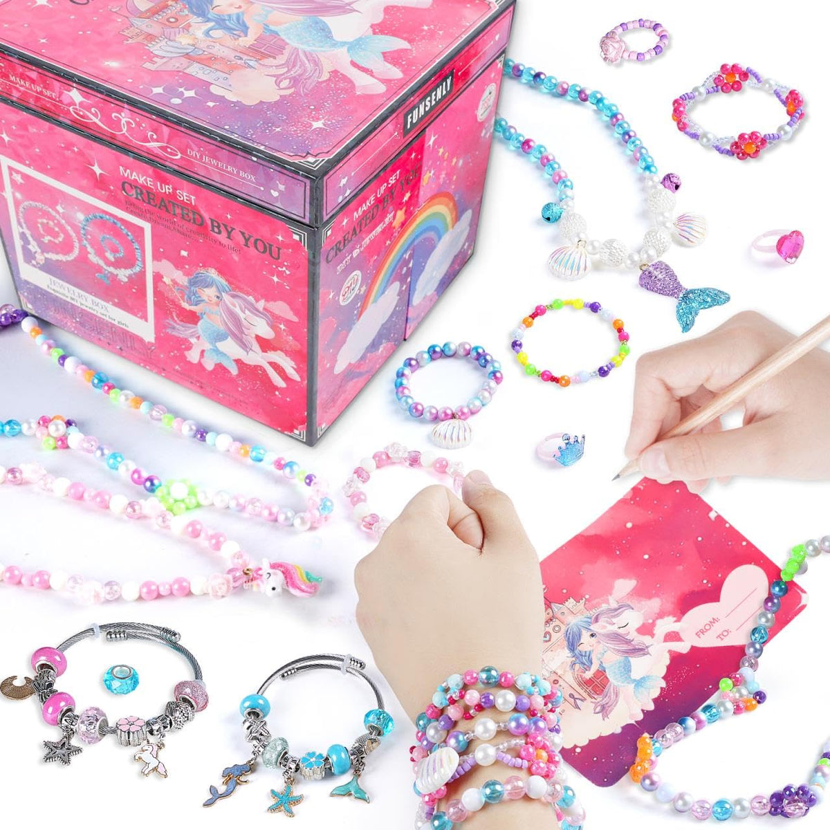 FUNSENLY jewelry kit makes a timeless gift for birthdays and special occasions.