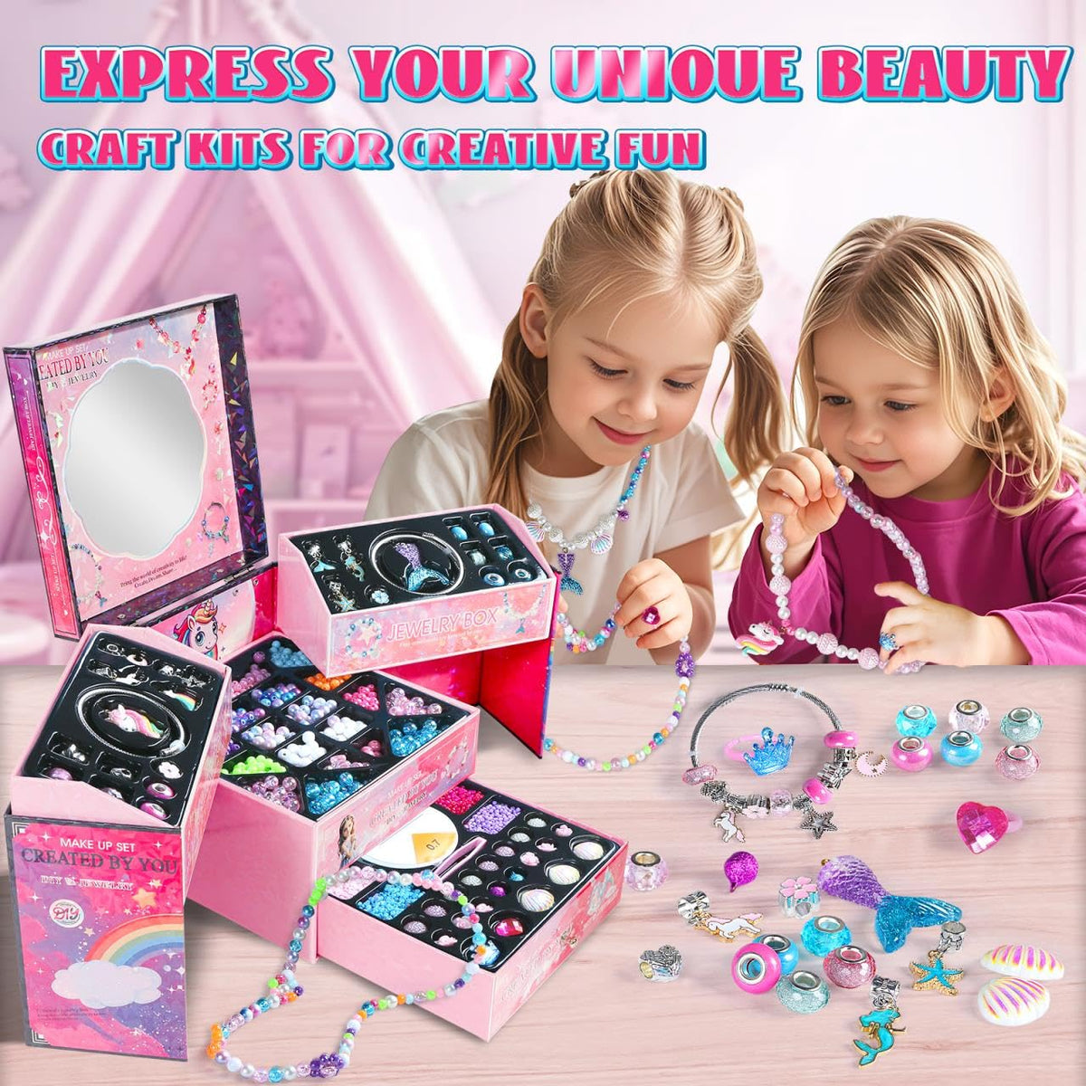 FUNSENLY vibrant bead accessories for endless jewelry ideas and personalized crafts.