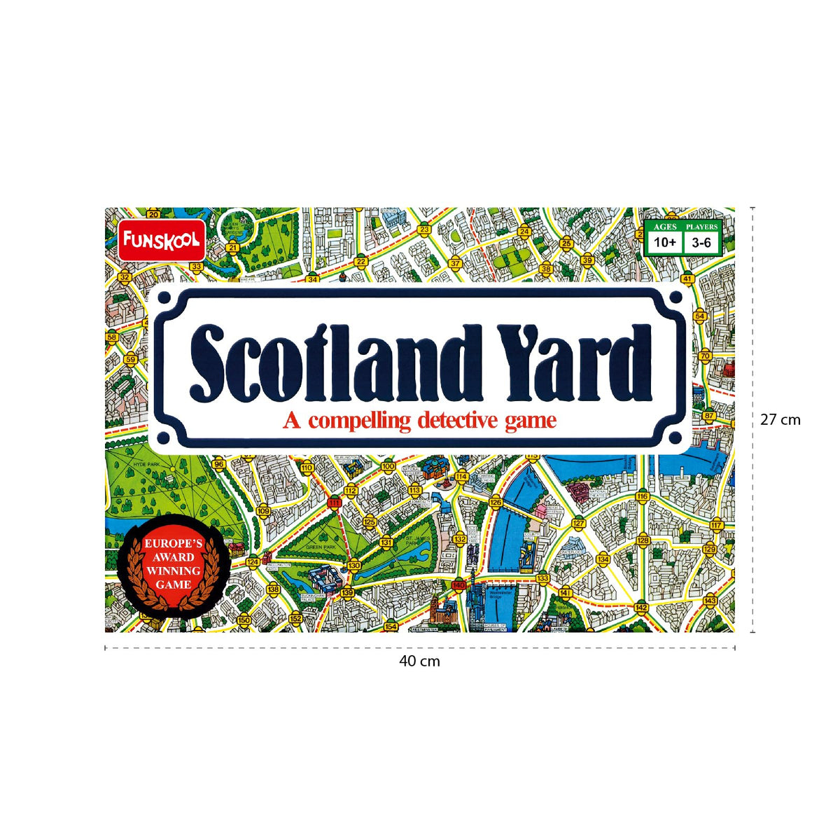 Funskool Scotland Yard log book with game board for clues.