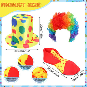 Funtery clown shoes provide colorful, comfortable footwear for events