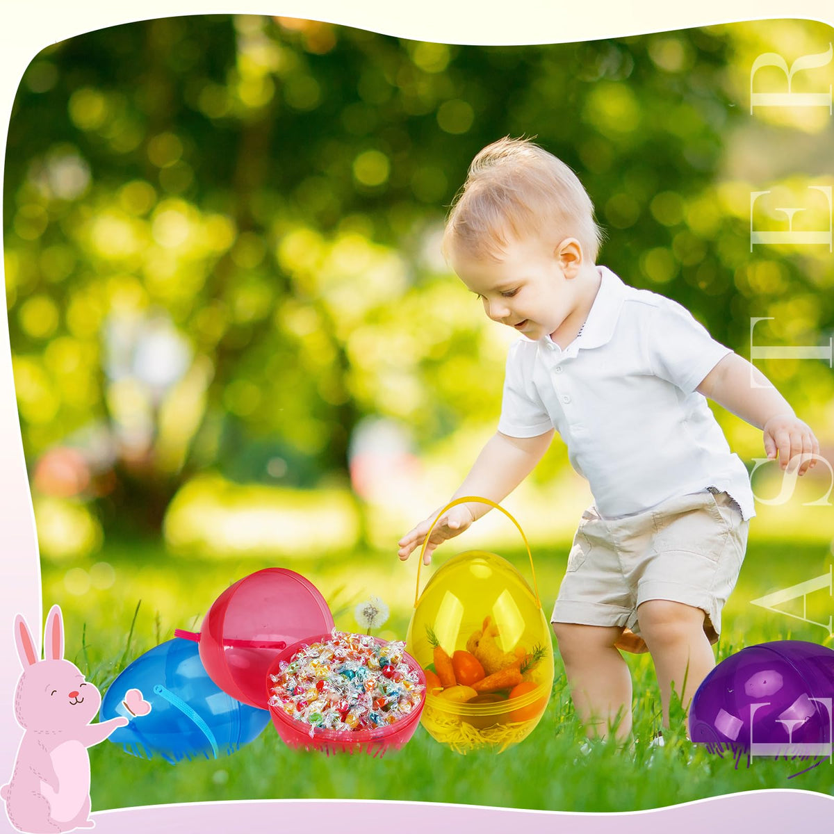 Funtery Easter eggs centerpiece ideas for indoor parties.