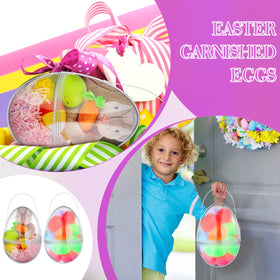 Funtery jumbo eggs serve as centerpieces or gift carriers.