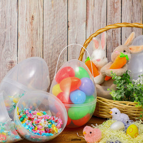 Funtery 10 x 7 inch eggs offer roomy interior for gifts.